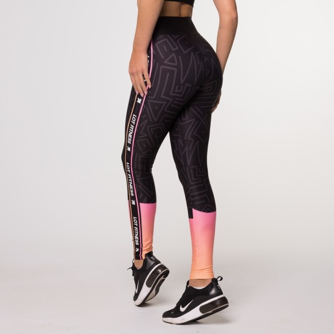 Calça Legging Candy Suplex Estampada Degradê Fitness Feminina