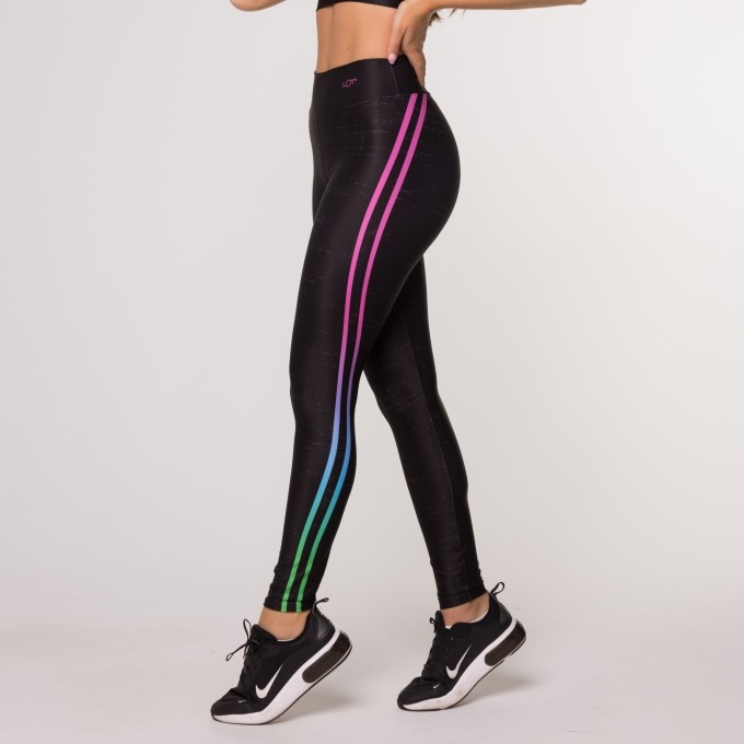 Calça Legging Degradê Suplex Estampada Fitness Feminina