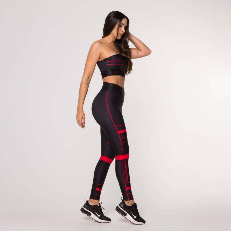Calça Legging Inspiration Suplex Estampada Academia Feminina - Lot Fitness