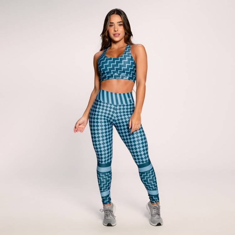 Legging quadriculada hotsell