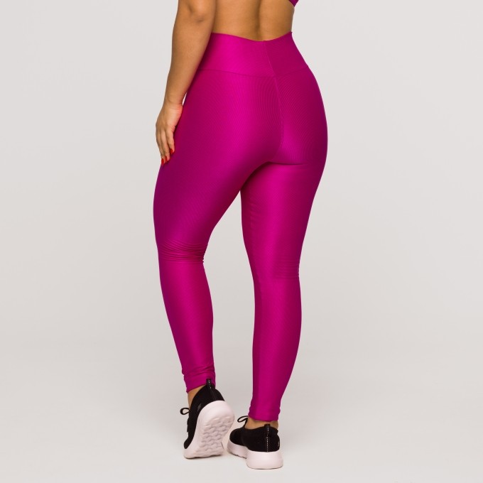 Legging Fitness Feminina Academia Poliamida Cós Cruzado Rosa