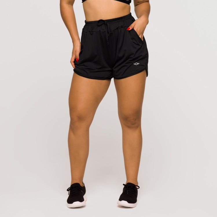 Short Soltinho com Bolso Feminino Esportivo Academia para Correr