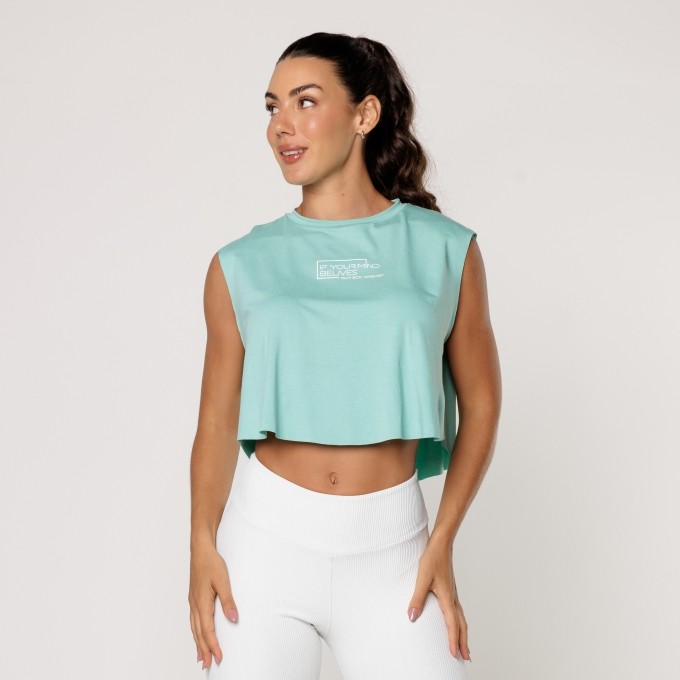 Cropped Arredondado Fitness Viscose Academia Estampado Feminino