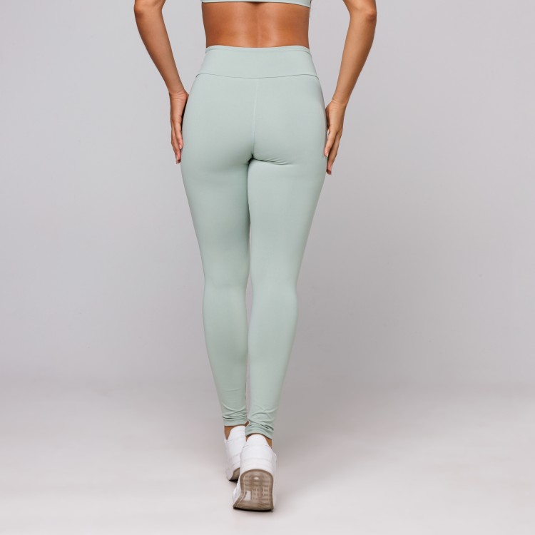 Calça Legging Poliamida Feminina Suplex Premium Aloe Verde Claro