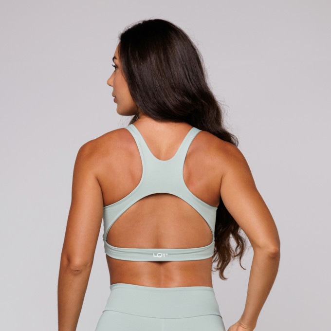 Top Poliamida Premium Curvatura na Base Feminino Aloe Verde Claro