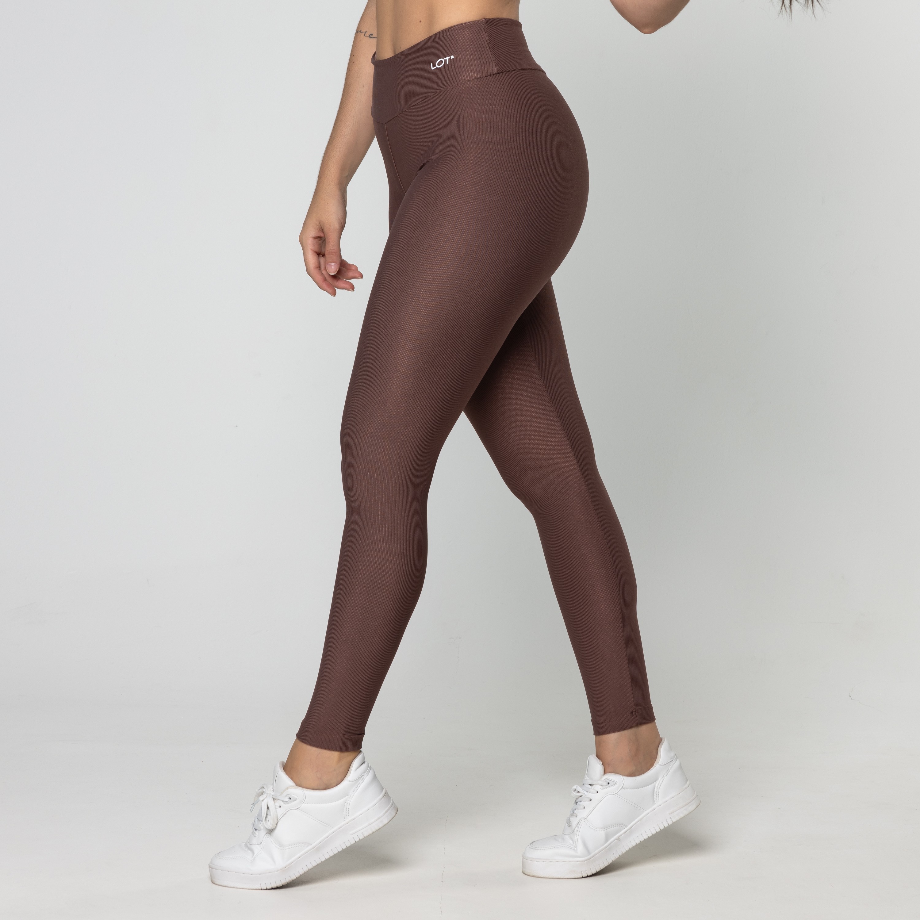 Legging Yoga Fittin Marron Imprimé Léopard Avec Poches Taille S – Neuf
