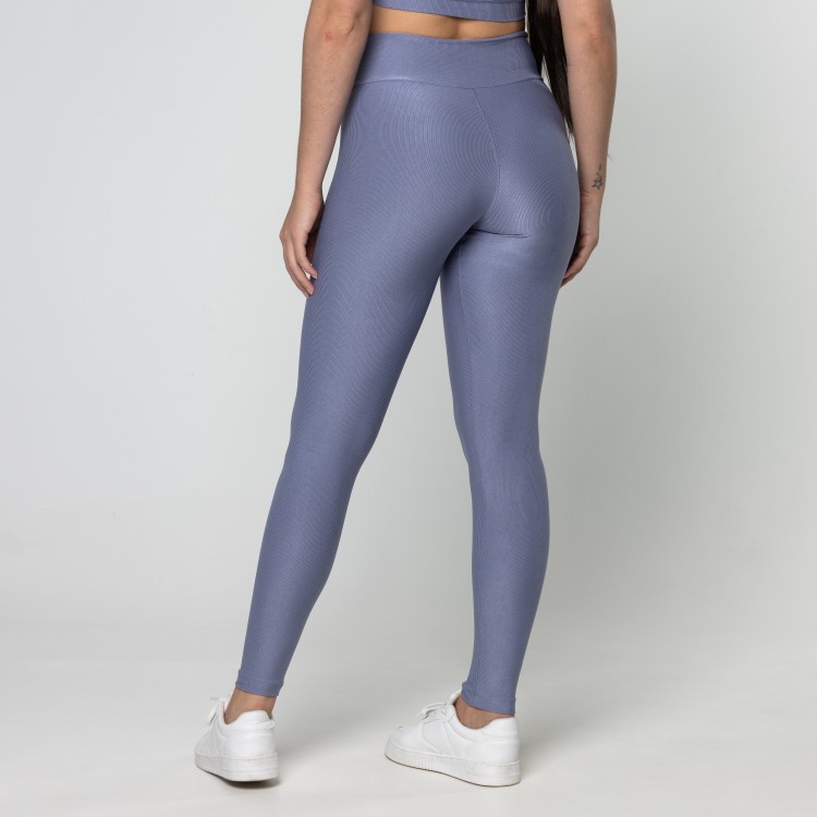 Legging Fitness Feminina Academia Poliamida Cós Cruzado Azul