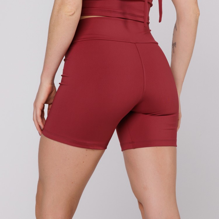 Short Cós Cruzado Suplex Poliamida Academia Feminino Ruggine