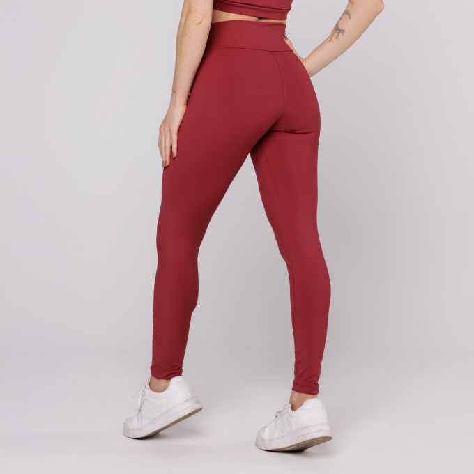 Legging Cós Cruzado Suplex Poliamida Academia Feminina Ruggine