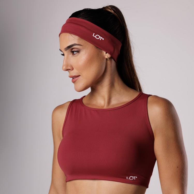 Top Costas Assimétrica Feminino Poliamida Ruggine