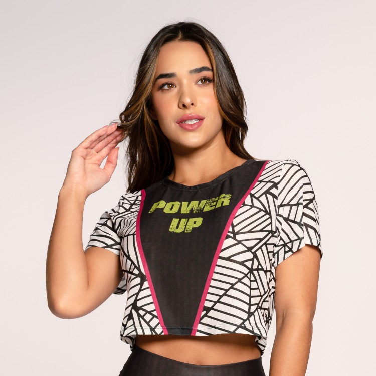 Cropped Fitness Power Up