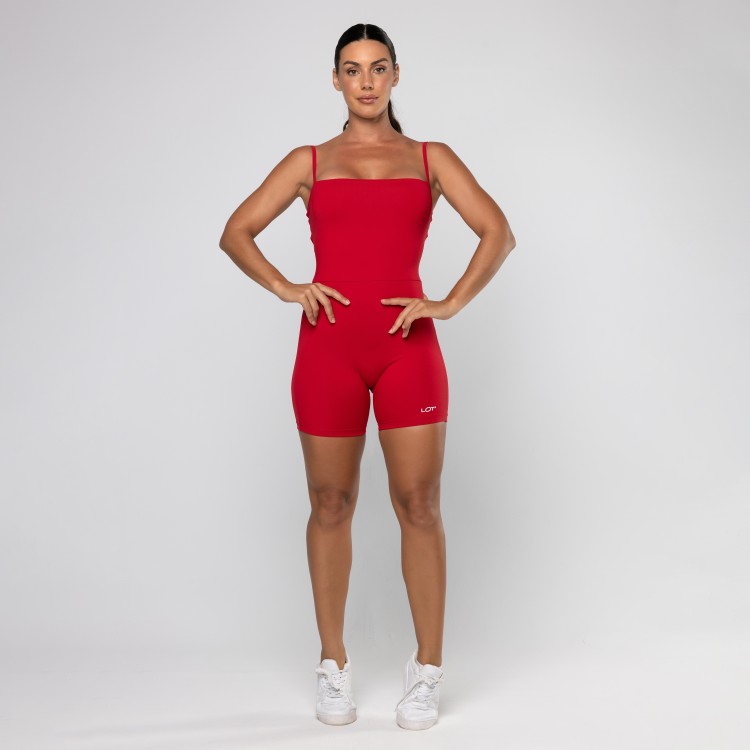 Macaquinho Poliamida Scarlet Fitness Feminino Academia de Alcinha