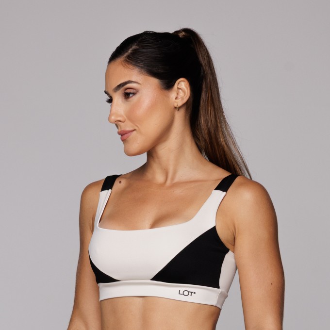 Top Poliamida Fitness Academia Feminino com Recorte Alça Larga