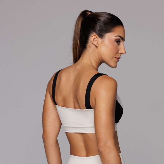 Top Poliamida Fitness Academia Feminino com Recorte Alça Larga