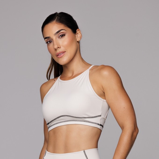 Top Poliamida Academia Fitness Feminino Esportivo Sense