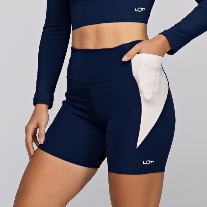 Short Poliamida Academia Feminino com Bolso Frame