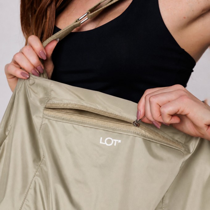 Bolsa Nylon Impermeável Academia Feminina Areia