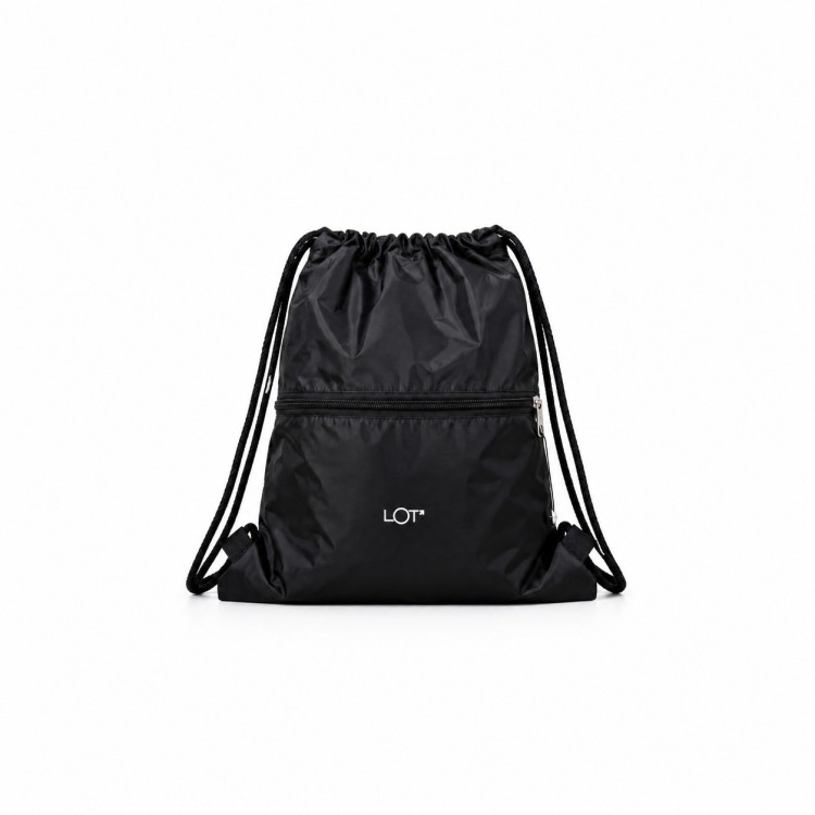 Bolsa Nylon Impermeável Sacochila Feminina Preta
