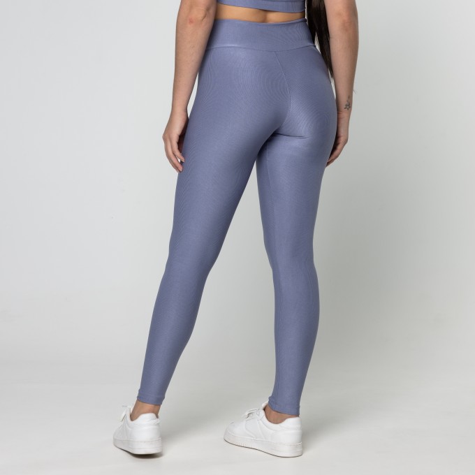 Legging Fitness Feminina Academia Poliamida Cós Cruzado Azul