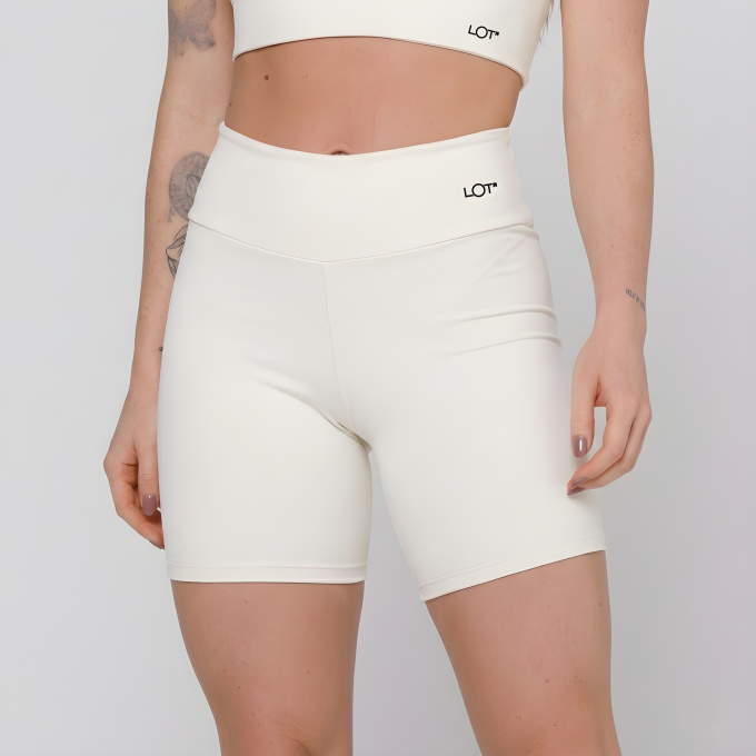 Short Fitness Poliamida Básico Areia