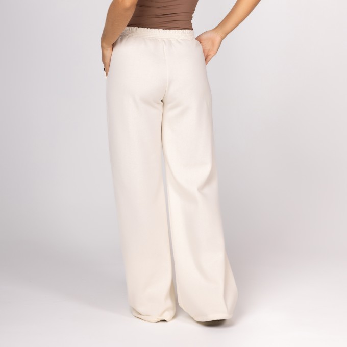 Calça de Moletinho Off White Feminino Soltinho